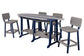 Beaver Dam 8' Surf-Aira Table w/ 6 Saddle Stool with Back