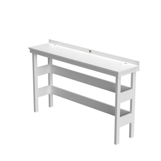 Pawley's Island View Finder Bar Height Table in White